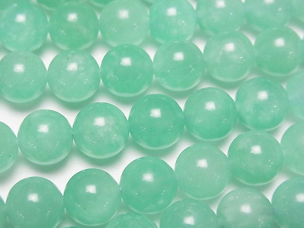 [Video] Mozambique Amazonite AA++ Round 8mm half or 1strand beads (aprx.15inch/36cm)