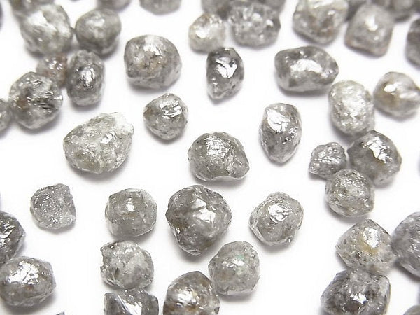 [Video] Gray-Off White Diamond Loose stone Rough Nugget 5pcs