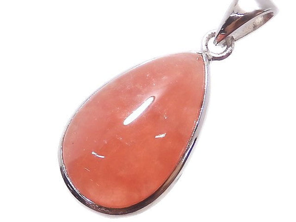 [Video][One of a kind] Argentina Rhodochrosite AAA- Pendant Silver925 NO.64