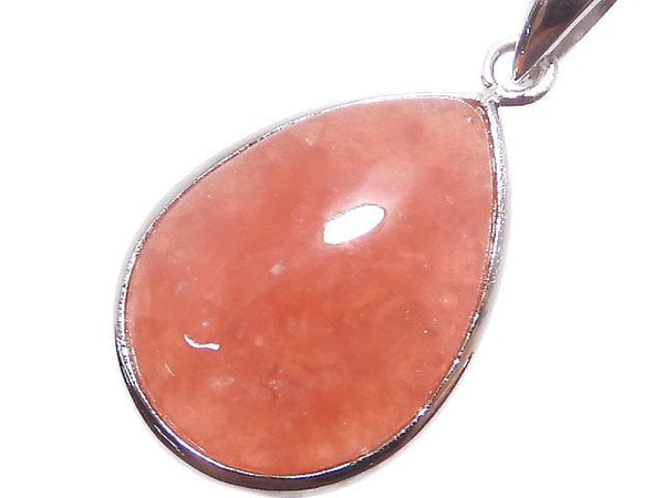 [Video][One of a kind] Argentina Rhodochrosite AAA- Pendant Silver925 NO.69