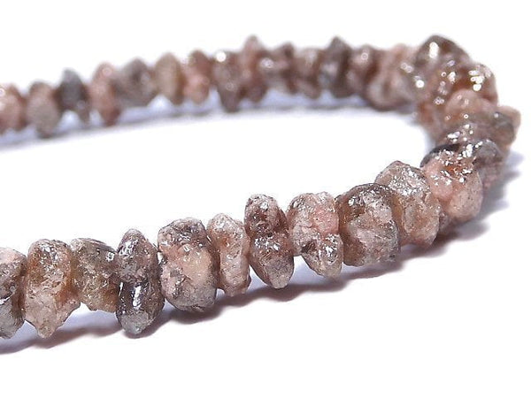 [Video] [One of a kind] [1mm hole] Red Diamond Rough Nugget Bracelet NO.9