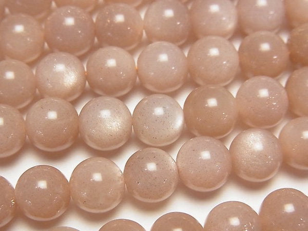 [Video] Peach Moonstone AA+ Round 8mm 1strand beads (aprx.15inch/37cm)