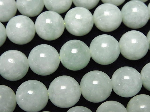 [Video] Burmese Jadeite AAA Round 10mm 1/4-1strand beads (aprx.15inch/38cm)