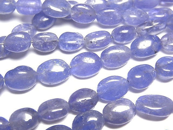 [Video]High Quality Tanzanite AAA- Oval 1strand beads (aprx.15inch/38cm)