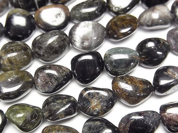 [Video]Black Tourmaline AA Nugget 1strand beads (aprx.15inch/38cm)