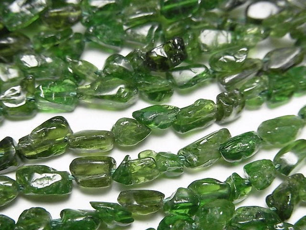 [Video]Chrome Diopside AA Small Size Nugget 1strand beads (aprx.15inch/38cm)