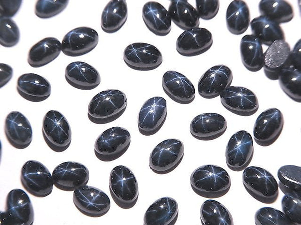 [Video] Africa Star Sapphire AAA- Oval Cabochon 5x3mm 5pcs