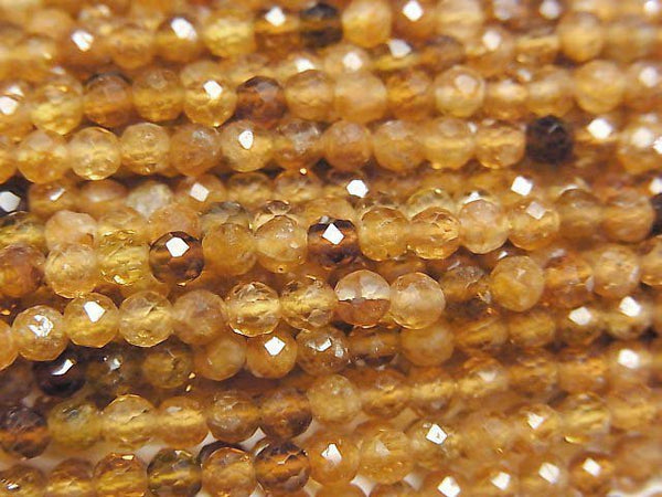 [Video] High Quality! Brown Tourmaline AA++ Faceted Round 3mm 1strand beads (aprx.15inch/37cm)