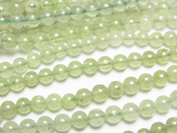 [Video] Green Garnet AA Round 4mm 1strand beads (aprx.15inch/38cm)