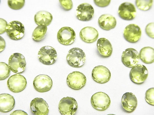 High Quality Peridot AAA Loose stone Round Faceted 4.5x4.5mm 5pcs