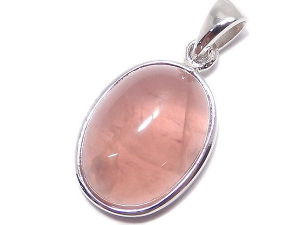 [Video][One of a kind] Rose Quartz AAA- Pendant Silver925 NO.143