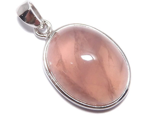 [Video][One of a kind] Rose Quartz AAA- Pendant Silver925 NO.149