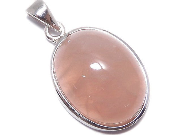 [Video][One of a kind] Rose Quartz AAA- Pendant Silver925 NO.153