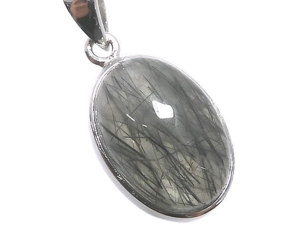 [Video][One of a kind] Actinolite in Quartz AAA Pendant Silver925 NO.8