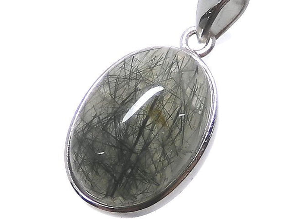 [Video][One of a kind] Actinolite in Quartz AAA Pendant Silver925 NO.10