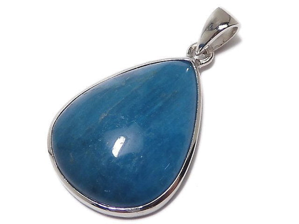 [Video][One of a kind] Blue Apatite AA++ Pendant Silver925 NO.58