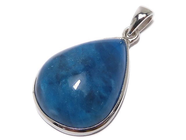 [Video][One of a kind] Blue Apatite AA++ Pendant Silver925 NO.59