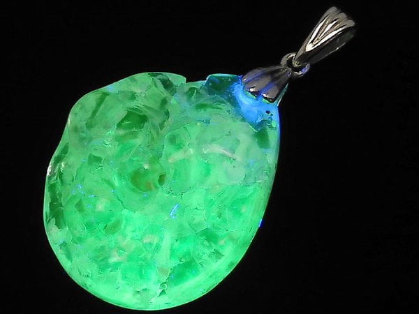 [Video][One of a kind] High Quality Hyalite Opal AAA- Pendant Silver925 NO.111