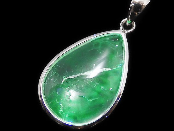 [Video][One of a kind] High Quality Hyalite Opal AAA- Pendant Silver925 NO.4