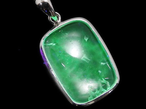 [Video][One of a kind] High Quality Hyalite Opal AAA- Pendant Silver925 NO.5