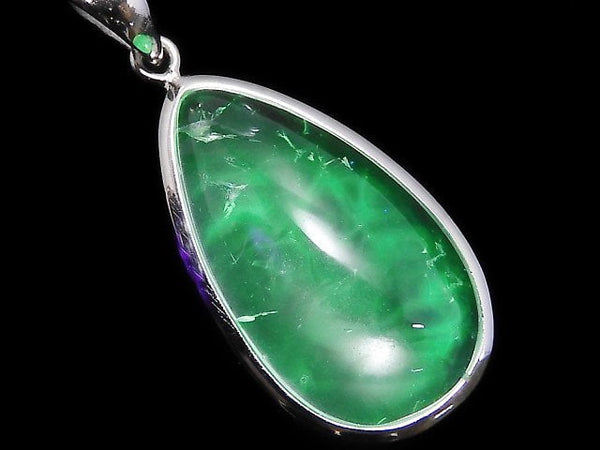 [Video][One of a kind] High Quality Hyalite Opal AAA- Pendant Silver925 NO.9