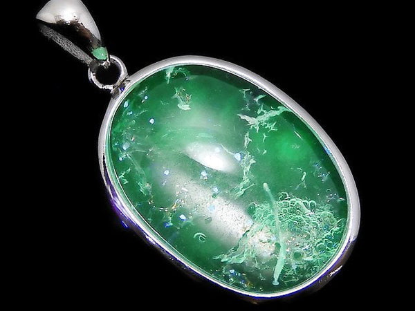 [Video][One of a kind] High Quality Hyalite Opal AAA- Pendant Silver925 NO.11