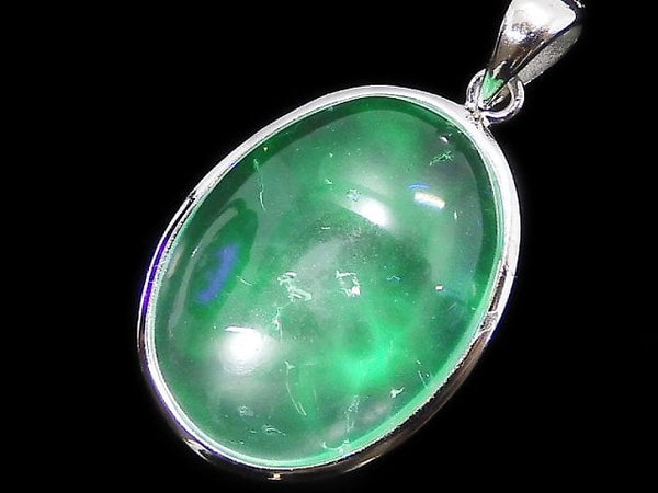 [Video][One of a kind] High Quality Hyalite Opal AAA- Pendant Silver925 NO.14