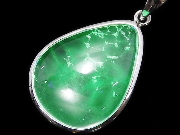 [Video][One of a kind] High Quality Hyalite Opal AAA- Pendant Silver925 NO.15