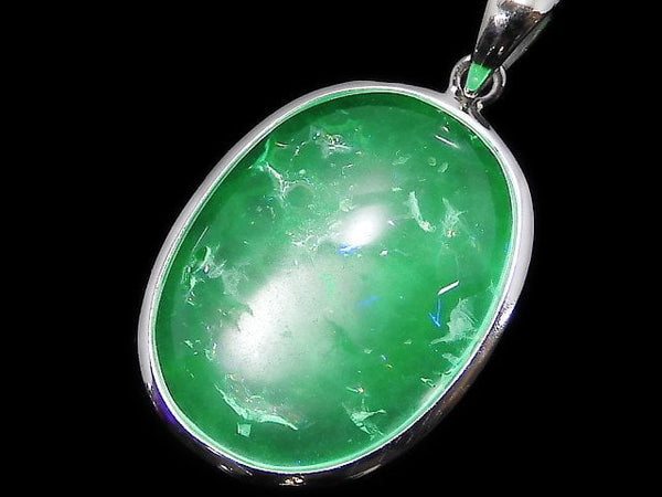 [Video][One of a kind] High Quality Hyalite Opal AAA- Pendant Silver925 NO.16