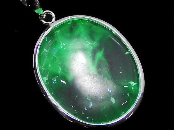 [Video][One of a kind] High Quality Hyalite Opal AAA- Pendant Silver925 NO.20