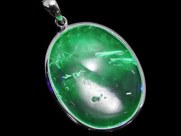 [Video][One of a kind] High Quality Hyalite Opal AAA- Pendant Silver925 NO.25