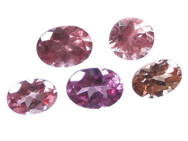 [Video][One of a kind] High Quality Champagne Garnet Loose stone Faceted 5pcs set NO.3