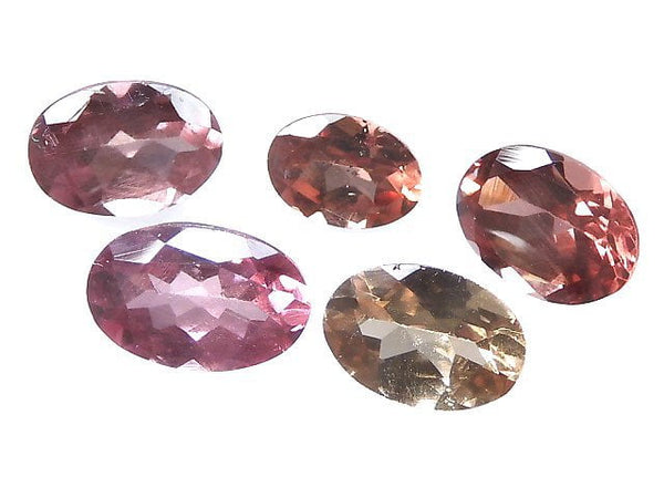 [Video][One of a kind] High Quality Champagne Garnet Loose stone Faceted 5pcs set NO.7