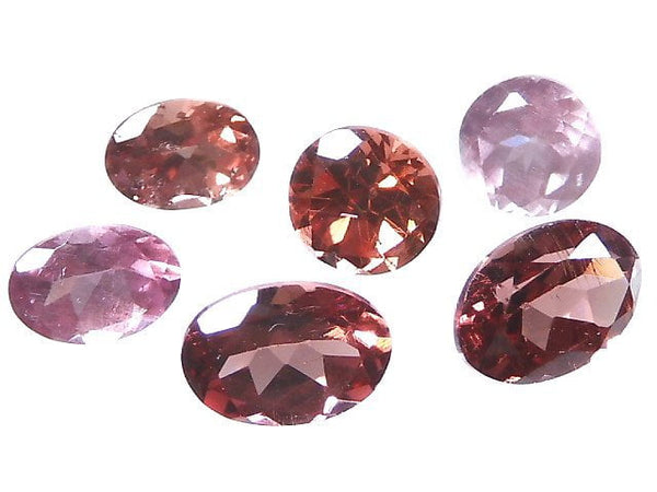 [Video][One of a kind] High Quality Champagne Garnet Loose stone Faceted 6pcs set NO.9