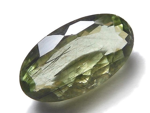 [Video][One of a kind] High Quality LudwigiteinPeridot Loose stone Faceted 1pc NO.8