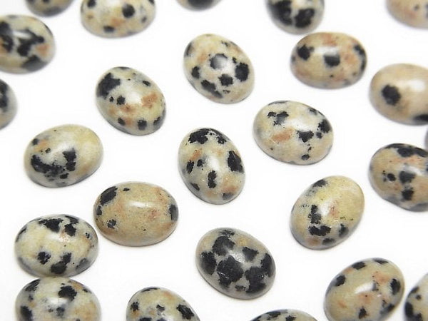 [Video] Dalmatian Jasper Oval Cabochon 8x6mm 5pcs