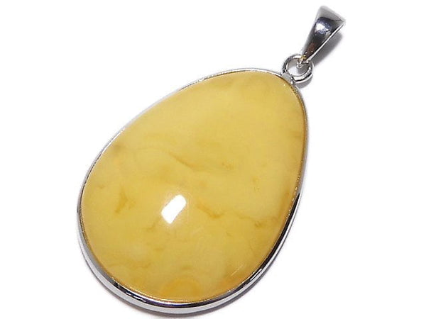 [Video][One of a kind] Baltic Amber Pendant Silver925 Honey color NO.158