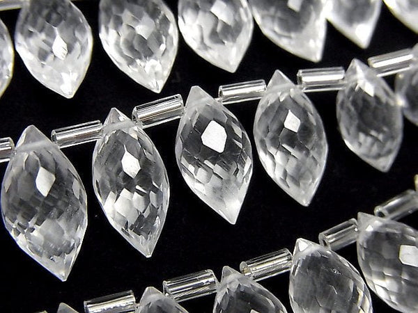 [Video]High Quality Crystal AAA- Marquise Rice Faceted Briolette half or 1strand (22pcs)
