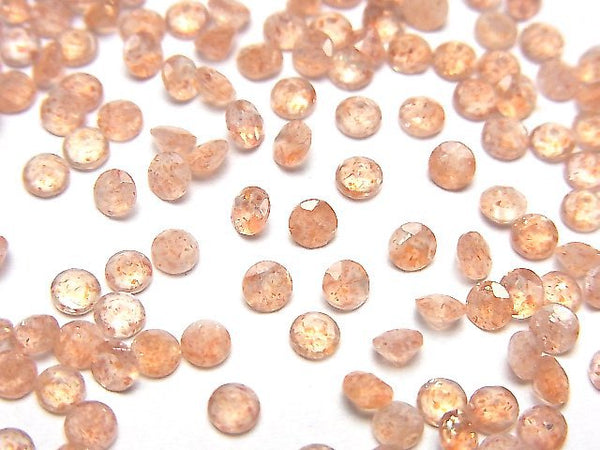 [Video]High Quality Sunstone AAA- Loose stone Round Faceted 3x3mm 10pcs