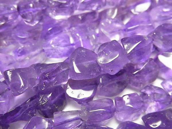 [Video]High Quality Amethyst AAA- Rough Nugget half or 1strand beads (aprx.15inch/38cm)