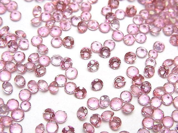 [Video]High Quality Pink Topaz AAA Loose stone Round Faceted 3x3mm 10pcs
