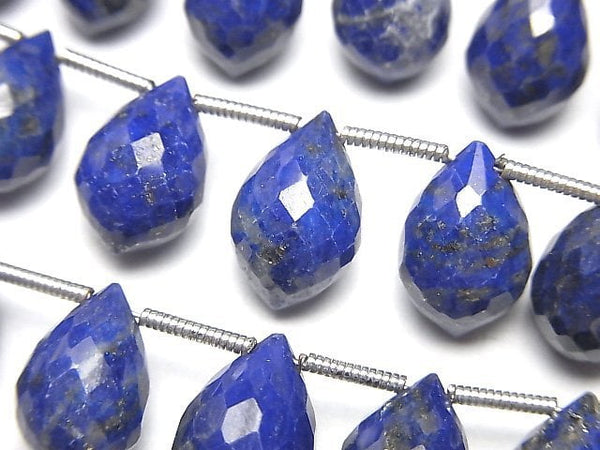 [Video] High Quality Lapislazuli AA++ Marquise Rice Faceted Briolette half or 1strand (18pcs )