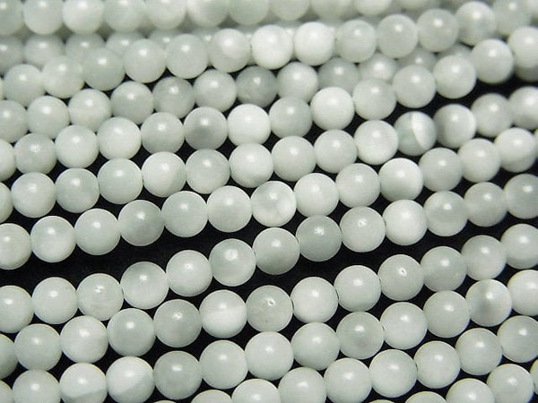 [Video] Green Angelite AA++ Round 3mm 1strand beads (aprx.15inch/37cm)