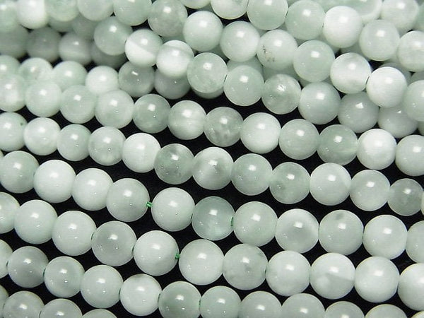 [Video] Green Angelite AA++ Round 4mm 1strand beads (aprx.15inch/37cm)