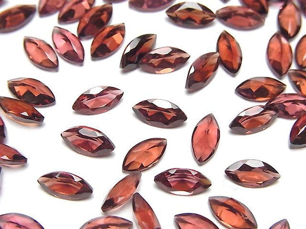 [Video]High Quality Mozambique Garnet AAA Loose stone Marquise Faceted 8x4mm 5pcs