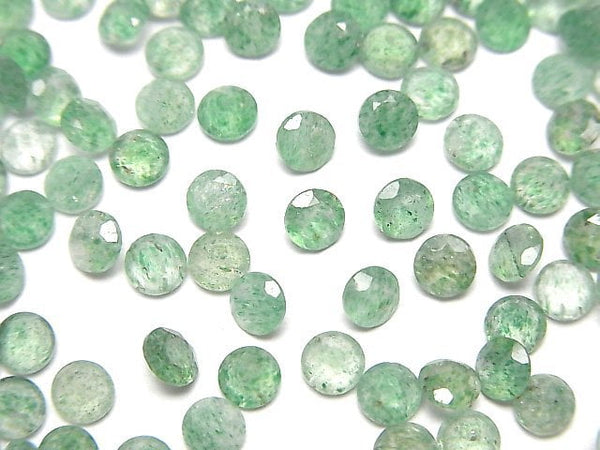 [Video] Green Aventurine AAA- Loose stone Round Faceted 4x4mm 10pcs
