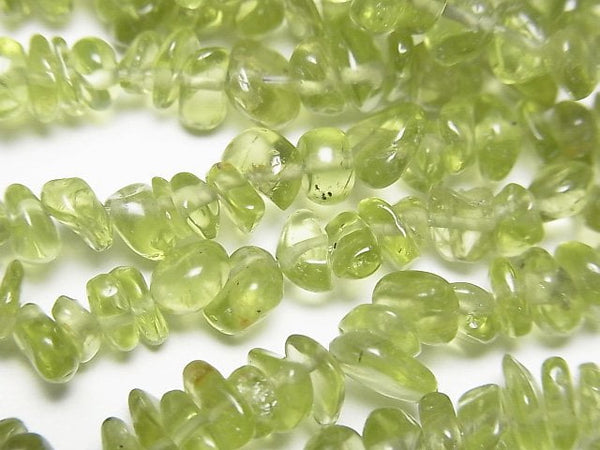 [Video]Peridot AA++ Chips (Small Nugget) 1strand beads (aprx.15inch/36cm)