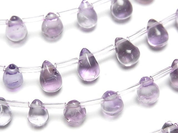 [Video] Amethyst AA++ Drop (Smooth) [Light color] 1strand beads (aprx.7inch/17cm)