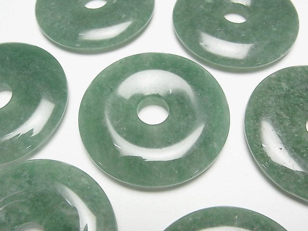 [Video] Green Aventurine Coin (Donut) 40x40mm 1pc