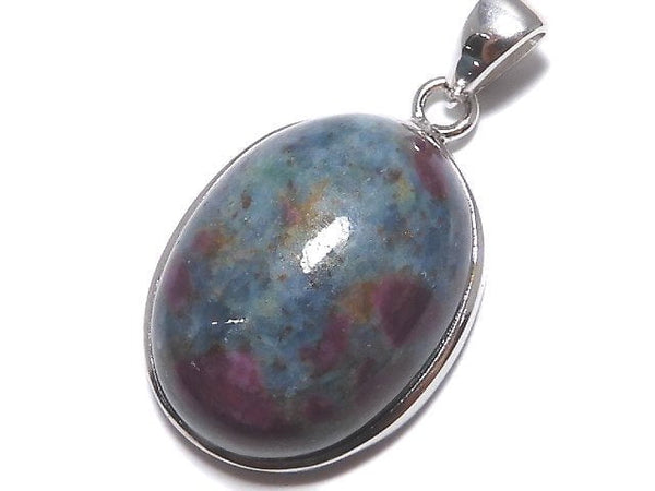 [Video][One of a kind] Ruby in Fuchsite AAA- Pendant Silver925 NO.1